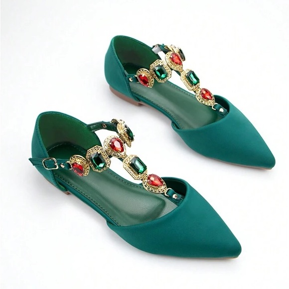 Luxe Rhinestone Embellished Flats - Picture 3 of 5